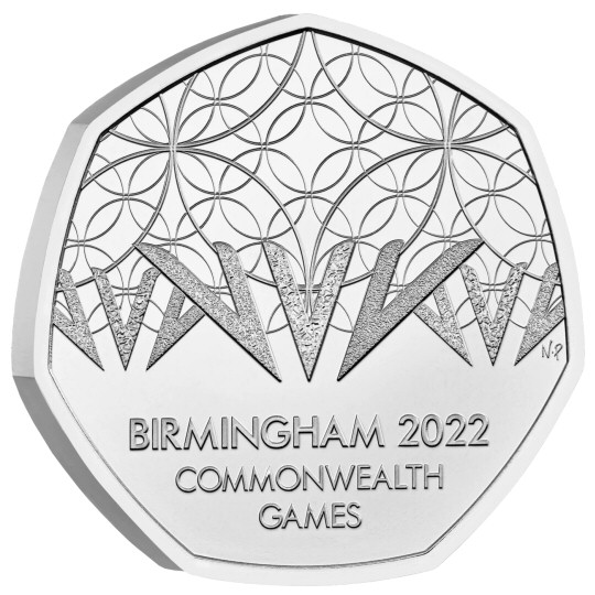 Reverse: Elizabeth II 2022 50p Birmingham Commonwealth Games