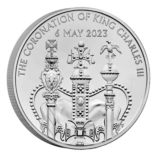 Reverse: Charles III 2023 £5 King Charles III Coronation