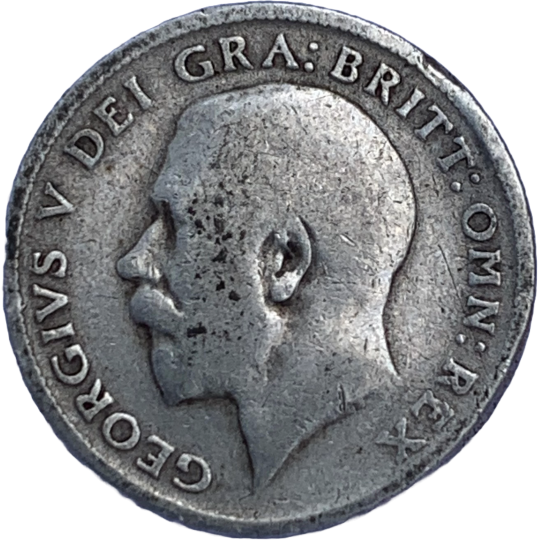 Obverse: George V 1911 Sixpence