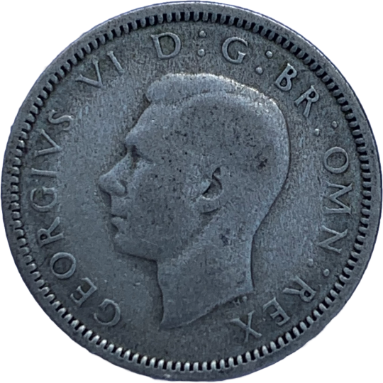 Obverse: George VI 1940 Sixpence