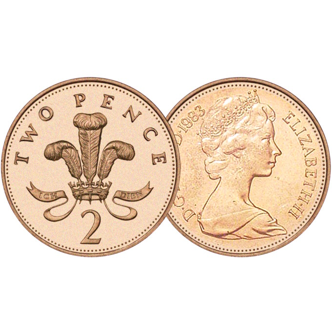 1983 2p Coins