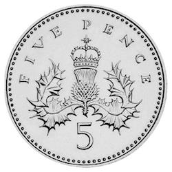 2002 5p Coins