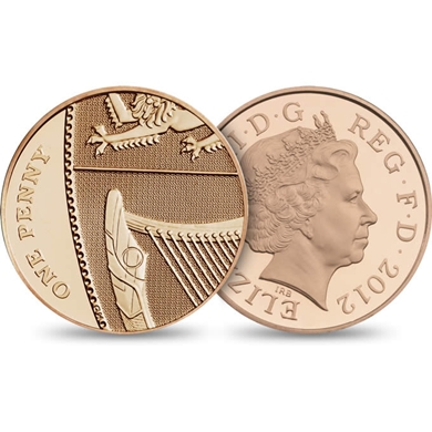 2012 1p Coins