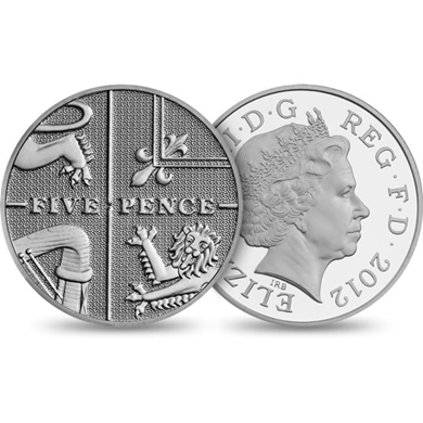 2012 5p Coins