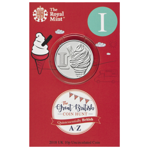 2018 I for Ice Cream 10p [Uncirculated - Royal Mint pack]