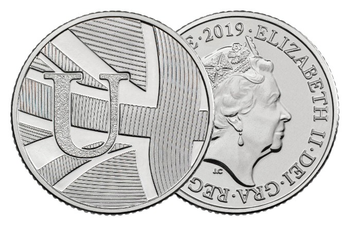 2019 10p Coin U - Union Flag