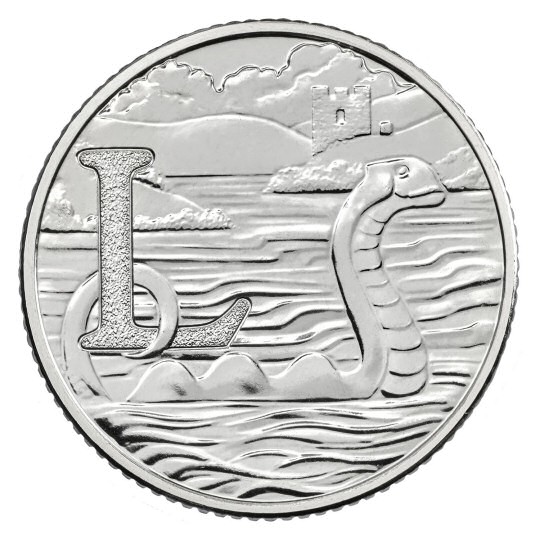 2018 10p Coin L - Loch Ness Monster