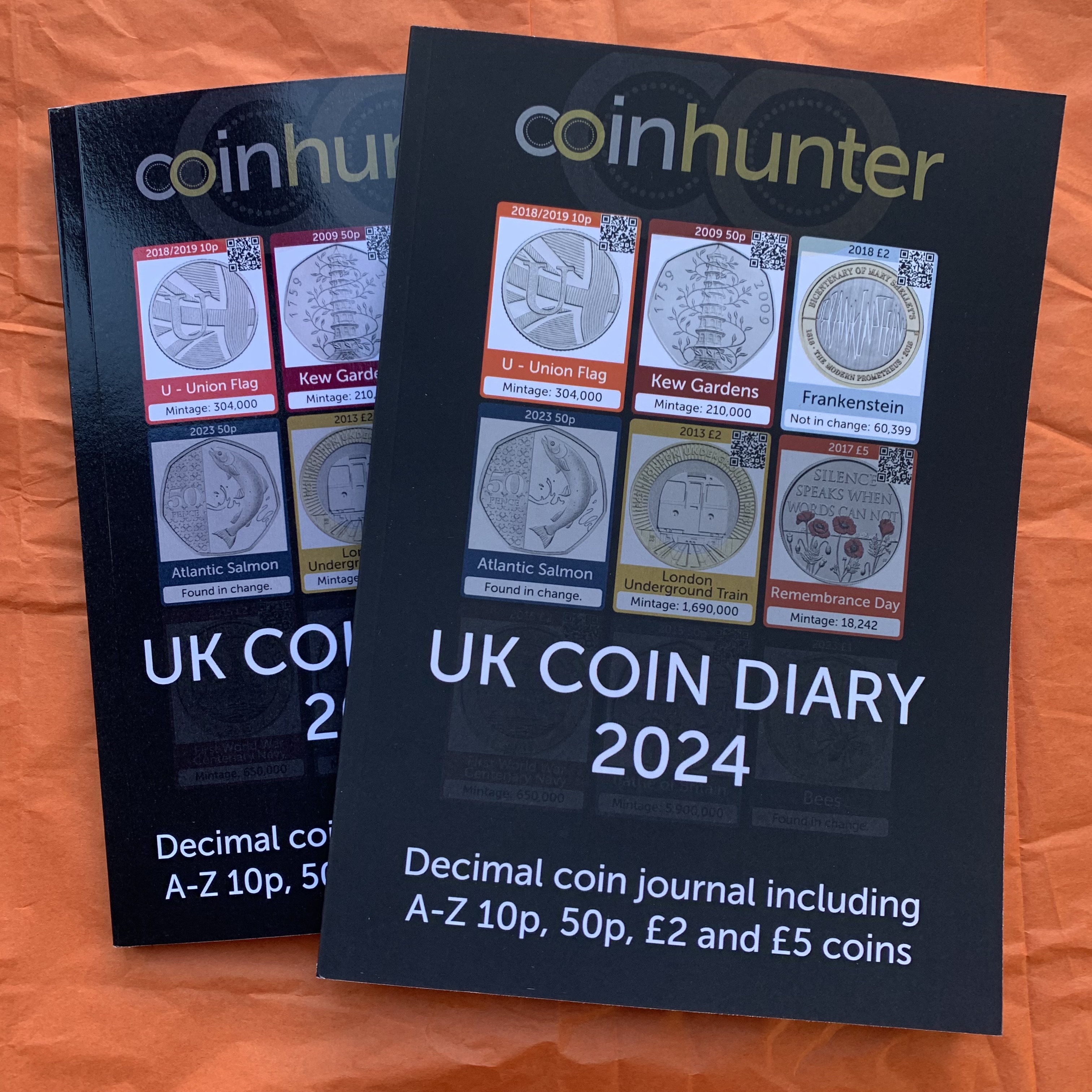 UK COIN DIARY 2024: Size Compare