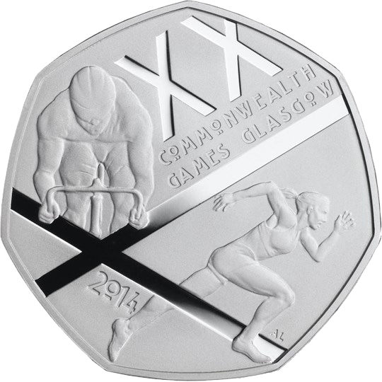 2014 50p Coin Glasgow Commonwealth Games