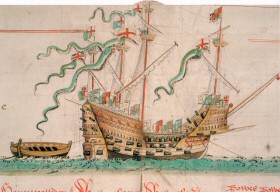 The Mary Rose as depicted in the Anthony Roll