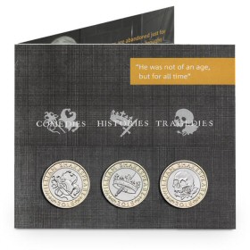 Shakespeare Three-Coin Set including Comedies