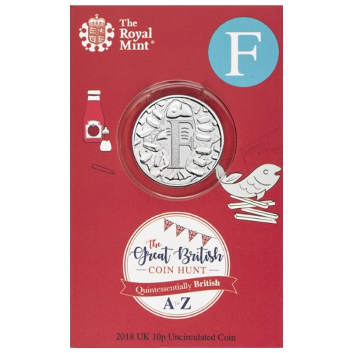 2019 F for Fish & Chips 10p [Uncirculated - Royal Mint pack]