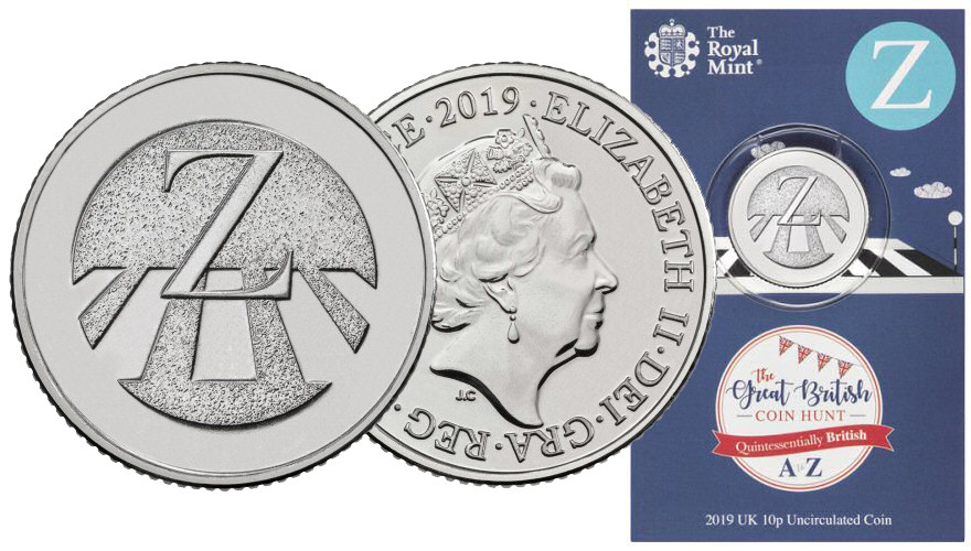 2019 Z for Zebra Crossing 10p [Uncirculated - Royal Mint pack]