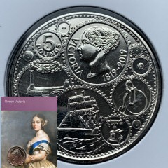 2019 200th Anniversary Queen Victoria's birth Brilliant Uncirculated £5