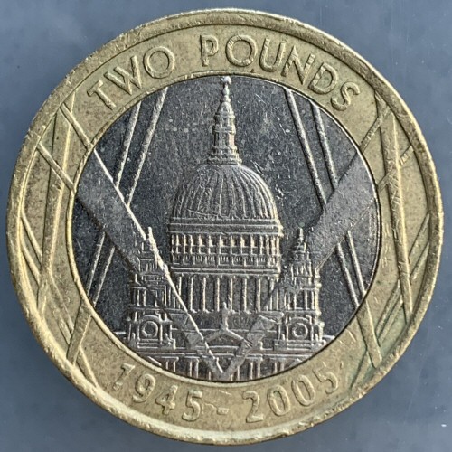 2005 In Victory Magnanimity in Peace Goodwill £2 Coin [Circulated]