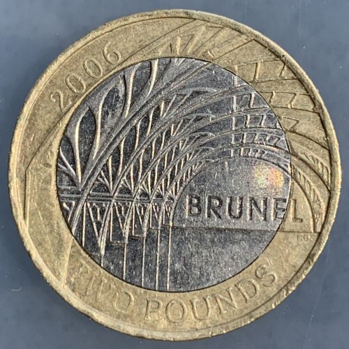 2006 Isambard Kingdom Brunel Paddington Station £2 Coin [Circulated]