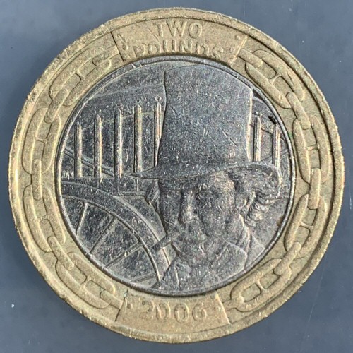 2006 Isambard Kingdom Brunel Engineer £2 Coin [Circulated]