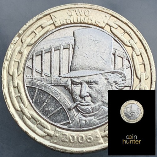 2006 Isambard Kingdom Brunel Engineer £2 Coin [Coin Hunter card]