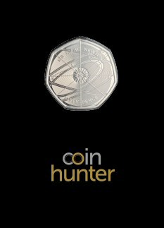 2017 Isaac Newton Brilliant Uncirculated 50p [Coin Hunter card]