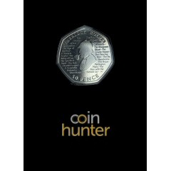 2019 Sherlock Holmes Brilliant Uncirculated 50p [Coin Hunter card]