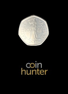 2019 Battle of Hastings Brilliant Uncirculated 50p [Coin Hunter card]