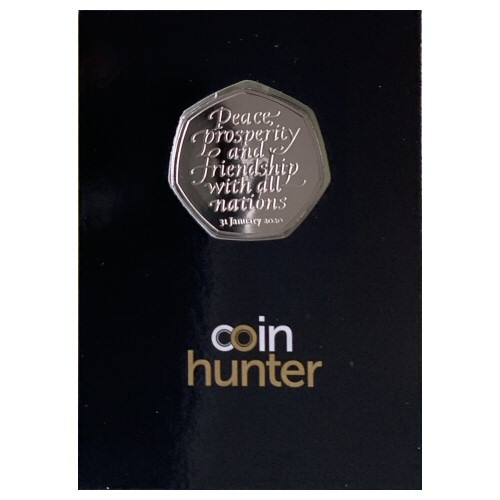 2020 Withdrawal from the European Union (Brexit) Brilliant Uncirculated 50p [Coin Hunter card]