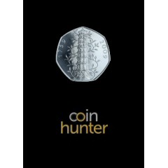 2019 Kew Gardens Brilliant Uncirculated 50p [Coin Hunter card]