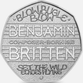 2013 Benjamin Britten 50p [Circulated]