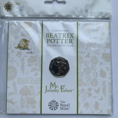 2017 Beatrix Potter Jeremy Fisher Brilliant Uncirculated 50p [Royal Mint pack]