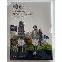 50 Years of the 50p Brilliant Uncirculated Set - British Culture