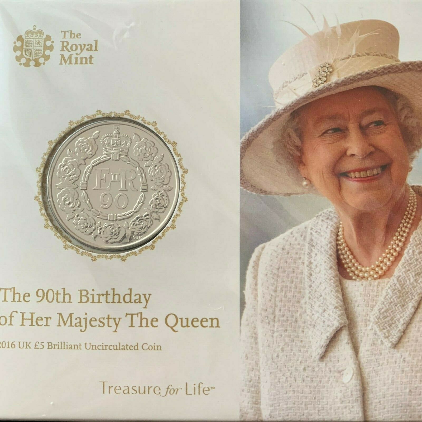 2016 The Queen's 90th Birthday Brilliant Uncirculated 5 [Royal Mint pack]