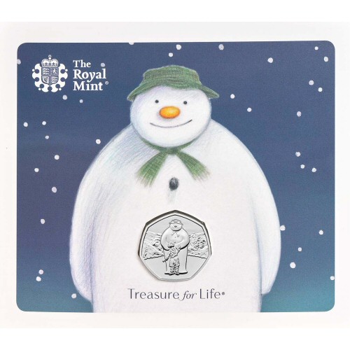 2019 The Snowman and James Brilliant Uncirculated 50p [Royal Mint pack]