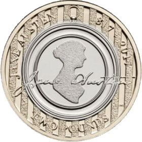 2017 £2 Coin Jane Austen