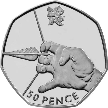 2011 50p Coin Archery