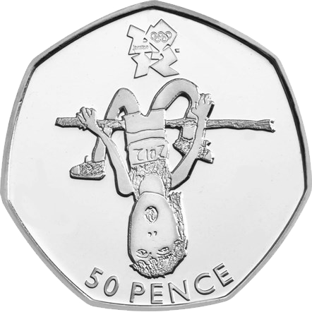 50p Coin 2011 Athletics