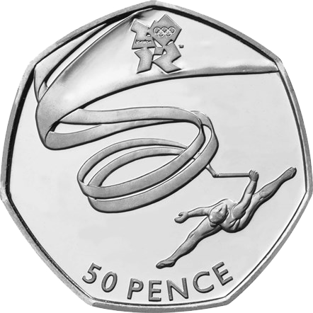 2011 50p Coin Gymnastics