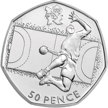 2011 50p Coin Handball