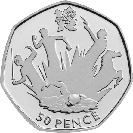 2011 50p Coin Modern Pentathlon
