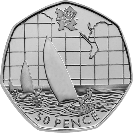2011 50p Coin Sailing