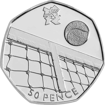 2011 50p Coin Tennis