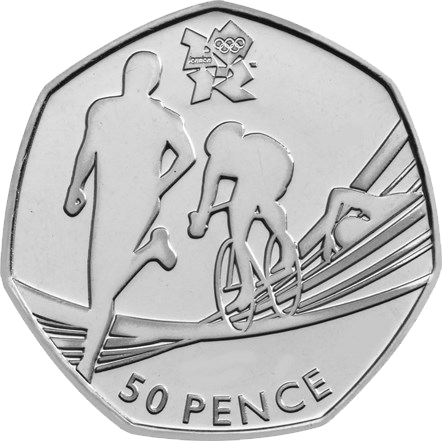 2011 50p Coin Triathlon