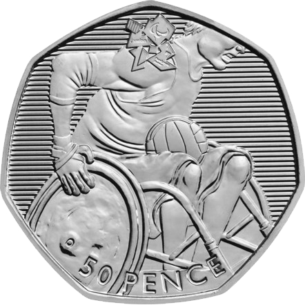 2011 50p Coin Wheelchair Rugby