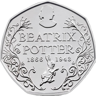 2016 50p Coin Beatrix Potter Anniversary