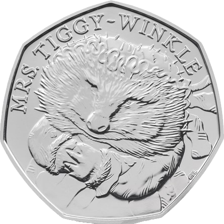 2016 50p Coin Mrs Tiggy-Winkle