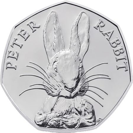 2016 50p Coin Peter Rabbit