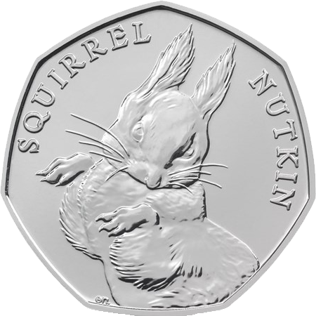 2016 50p Coin Squirrel Nutkin