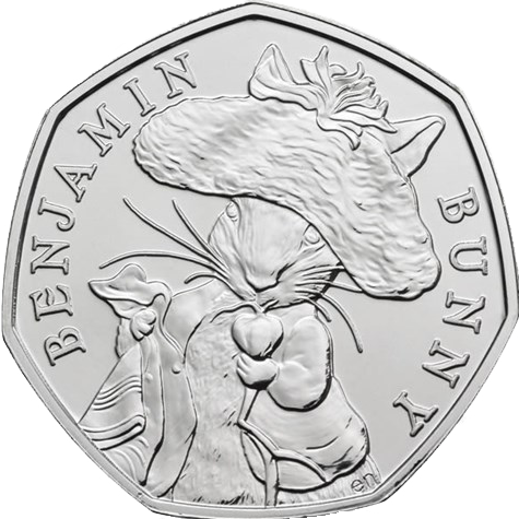 2017 50p Coin Benjamin Bunny