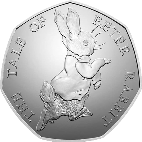 2017 50p Coin Peter Rabbit
