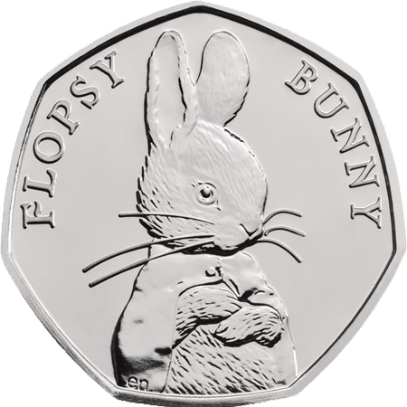 2018 50p Coin Flopsy Bunny