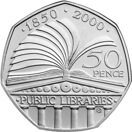 2000 50p Coin Public Libraries